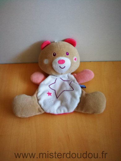 Sucre d orge Ours Beige rose blanc etoile - Très bon état