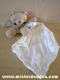 Ours Ours beige mouchoir écru Sucre d orge