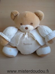 Ours Beige gilet ecru Takinou
