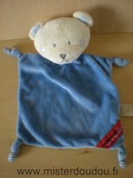 Tape à l oeil Ours Bleu dessus rayé bleu blanc dessous - Très bon état