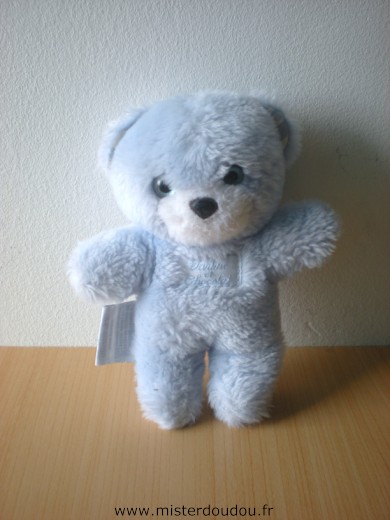 Ours En peluche bleue Tartine et chocolat