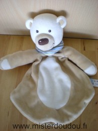 Ours Beige blanc foulard rayé bleu Tcm