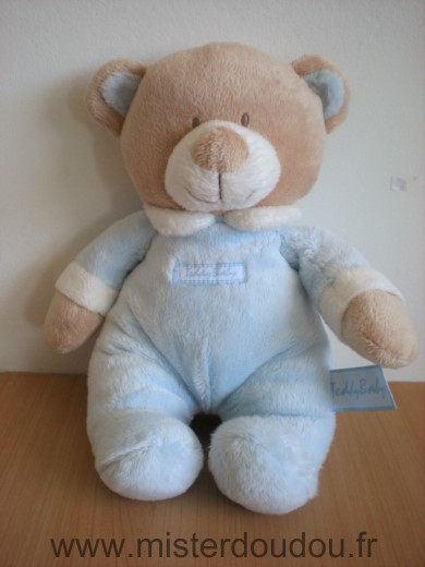 Ours Bleu beige blanc teddy baby Teddy baby