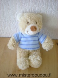 Ours Beige tshirt bleu Tex