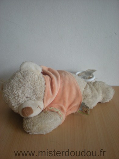 Tex Ours Beige tshirt orange - Très bon état