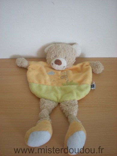 Ours Jaune vert avec motif girafe Tex