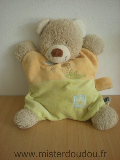 Ours Jaune vert girafe nuage papillon Tex