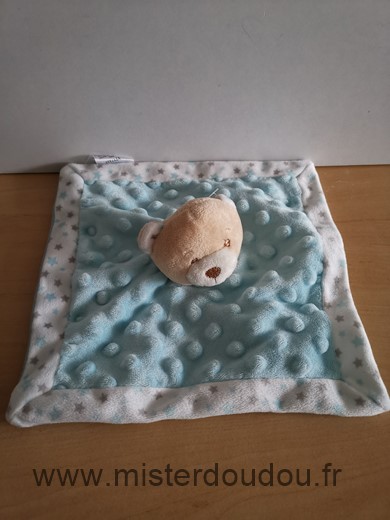 Tom et kiddy Ours Bleu blanc etoiles - Très bon état