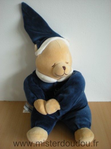 Tummy sleep Ours Beige bleu marine - Très bon état