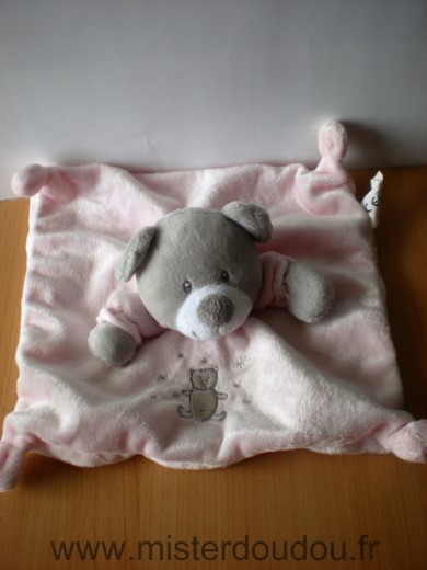 Vetir Ours Rose gris motif ours etoiles - Très bon état