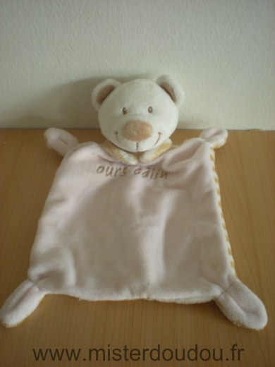Vetir Ours Rosebeige raye blanc ours calin - Très bon état