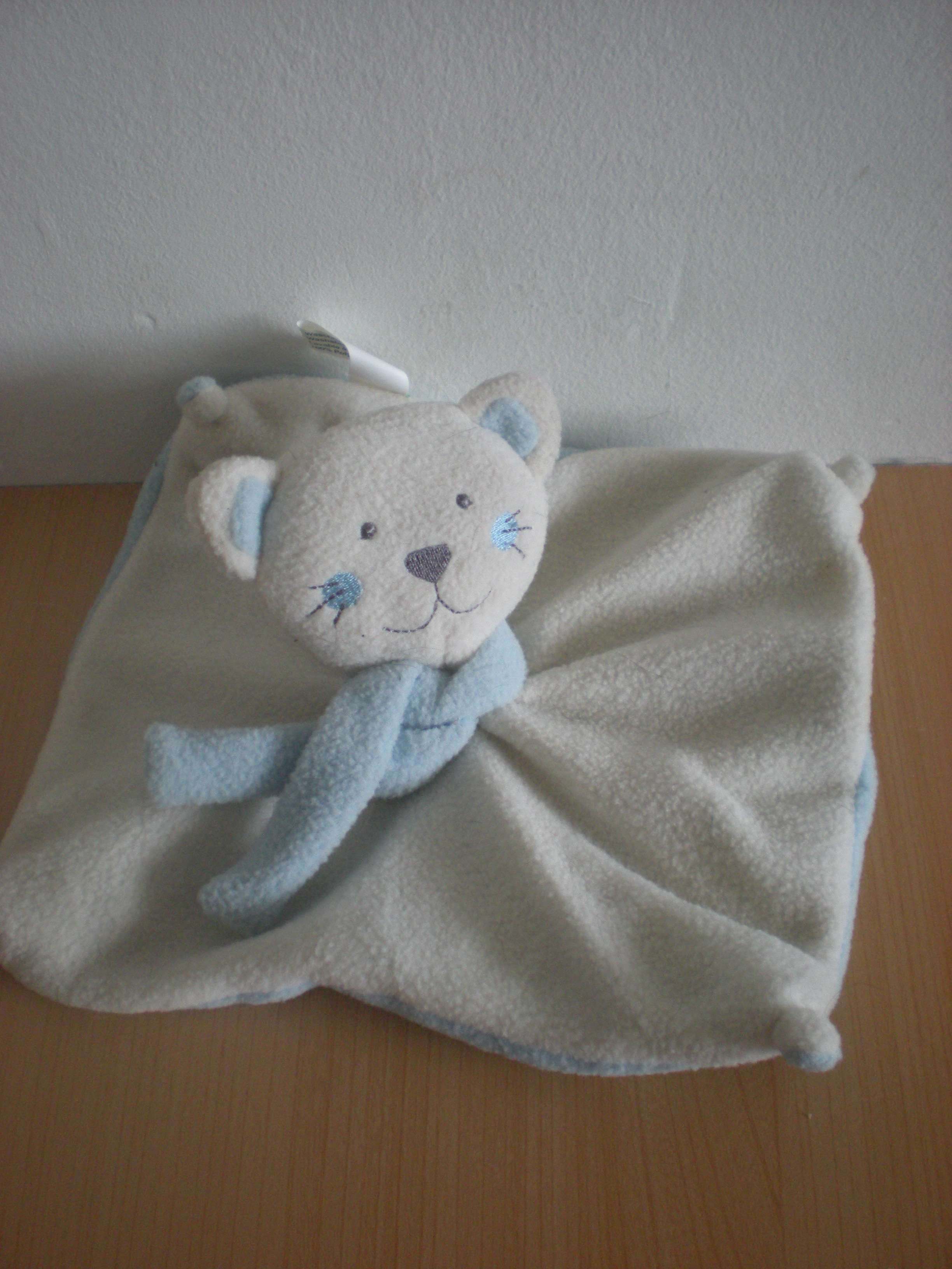 Ours Ecru bleu matiere polaire Marque Inconnue