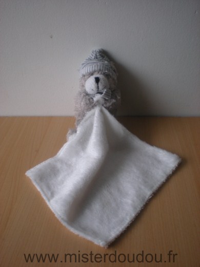 Ours Gris avec mouchoir blanc Marque Inconnue