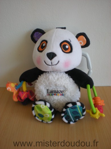 Panda Blanc noir avec anneau d activite Lamaze