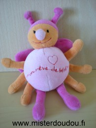 Papillon Rose orange fushia Cmp