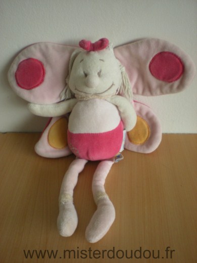 Kidoo Papillon Rose blanc - Etat moyen