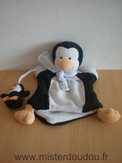 Doudou et compagnie Pingouin Noir blanc - Très bon état