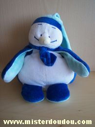 Pingouin Bleu blanc bleu turquoize Noukie s