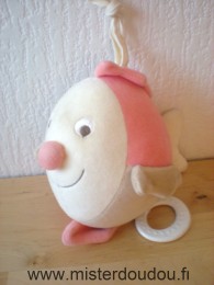 Baby sun Poisson Rose beige ecru - Très bon état