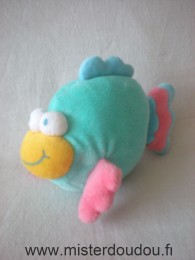 Poisson Vert bleu rose jaune Jollybaby