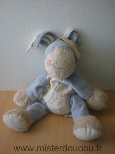 Kiabi baby Poney Bébé poney bleu ecru beige - Très bon état