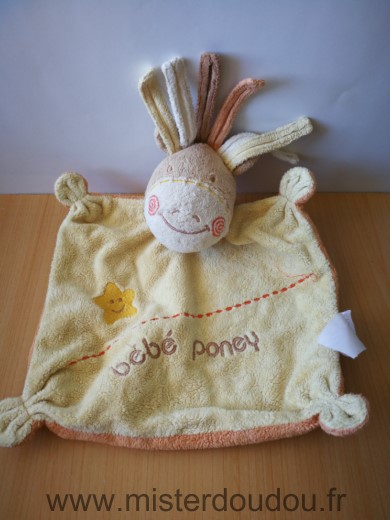 Kiabi baby Poney Jaune orange bebe poney - Très bon état
