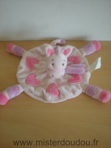 Kimbaloo Poney Rose coeurs roses - Très bon état