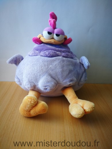 Anna club plush Poule Mauve violet rose - Très bon état