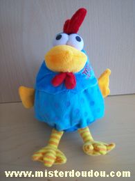 Fizzy Poule Bleu jaune rouge - Très bon état