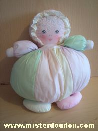 Marque Inconnue Poule Vert rose jaune pastels - Bon état