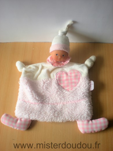 Corolle Poupée Rose blanc coeur - Bon état