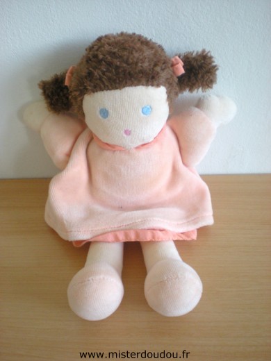 Nounours Poupée Robe rose - Très bon état