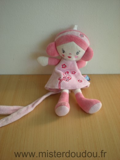 Sucre d orge Poupée Rose fleurs - Très bon état