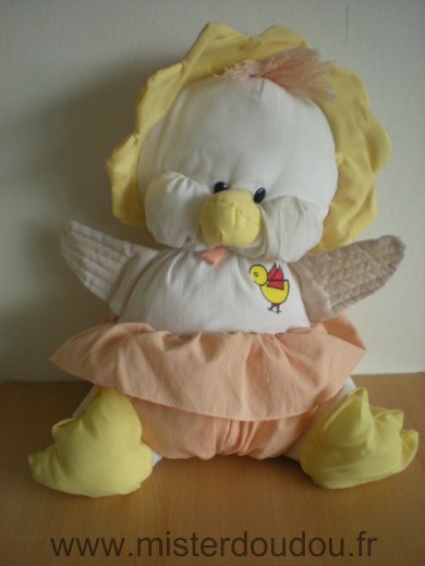 Poussin Poussin ou canard en toile de parachute style puffalump blanc rose jaune Marque Inconnue