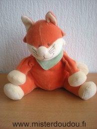 Noukie s Renard Orange beige foulard vert - Très bon état