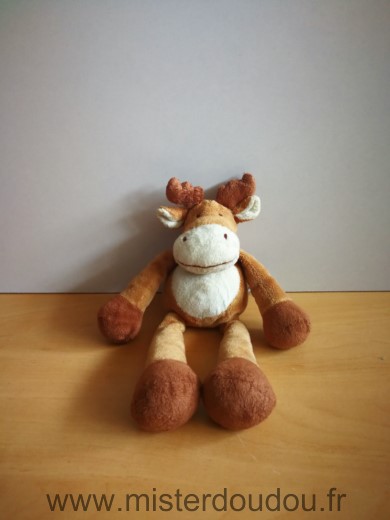 Gund Renne Marron blanc - Très bon état