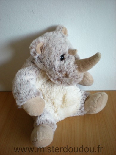 Rhinocéros Marron beige Créations dani