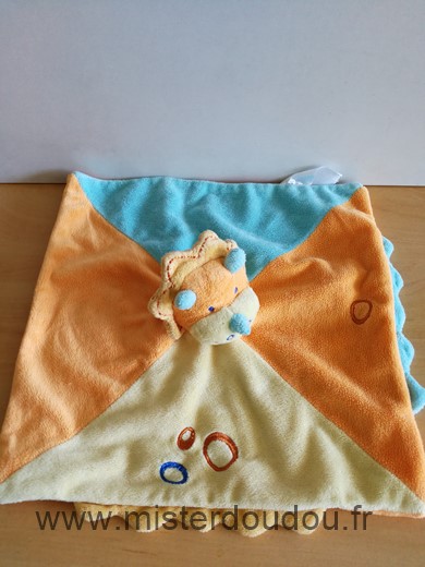 Kiabi baby Rhinocéros Orange bleu jaune - Très bon état