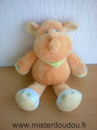 Kiabi baby Rhinocéros Orange bleu vert foulard vert - Très bon état