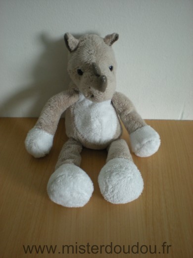 Rhinocéros Beige blanc Marque Inconnue