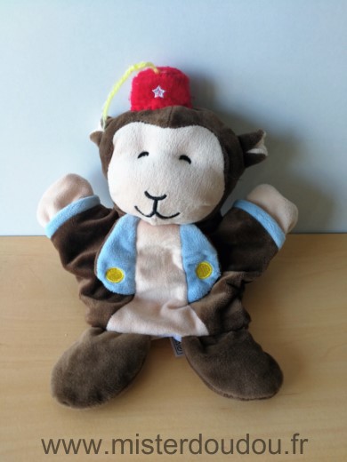 Maisons du monde Singe Marron beige chapeau rouge - Très bon état