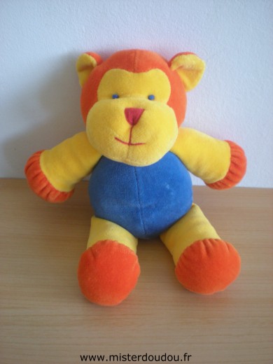 Singe Singe ou lion jaune orange bleu Marque Inconnue