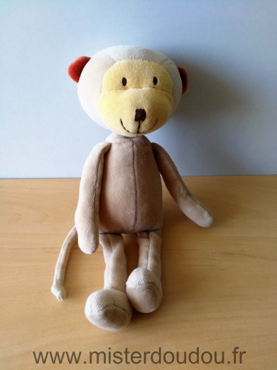 Moulin roty Singe Beige jaune - Très bon état