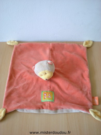 Moulin roty Singe Les loustics orange dessus beige dessous - Très bon état