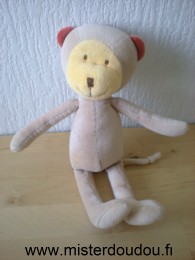 Moulin roty Singe Marron jaune - Bon état