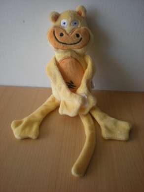 Vertbaudet Singe Jaune orange scratch sur les mains - Très bon état