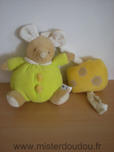 Baby sun Souris Vert anis et fromage jaune - Très bon état