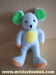 Carrefour france Souris Bleu jaune vert orange - Bon état
