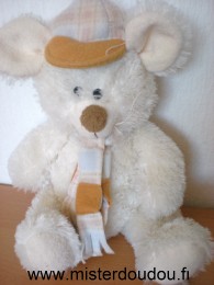 Cmp Souris Blanche avec écharpe et casquette - Très bon état