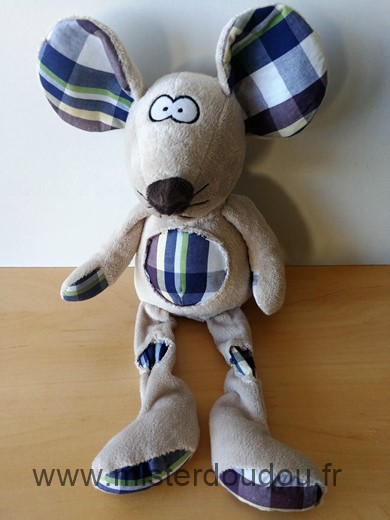 Credit agricole Souris Beige bleu blanc - Très bon état